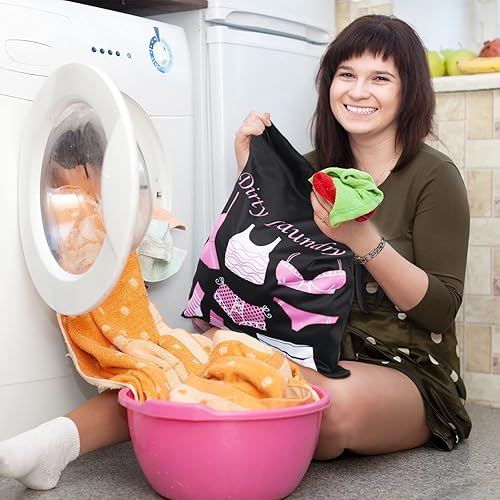 Miniatura 7 de Shappy 2 bolsas grandes de viaje para lavandería, lavables, impermeables, húmedas, secas, grandes bolsas de ropa sucia, para entrenamiento de baño