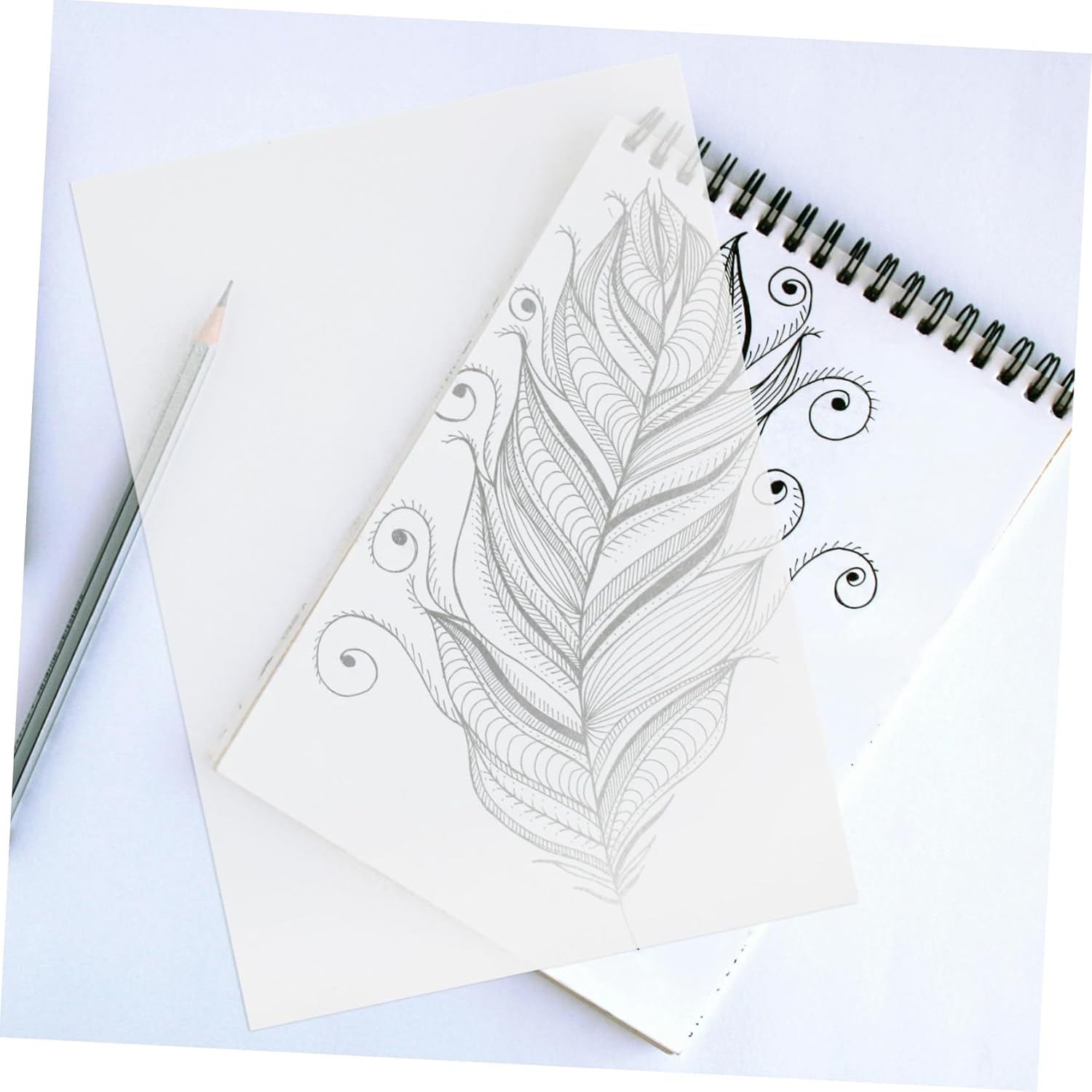 CORHAD 100pcs Tracing Paper Pad for Artists and Architects and Tear-Resistant Drawing Paper Versatile Use for Sketching and Animation High Fidelity