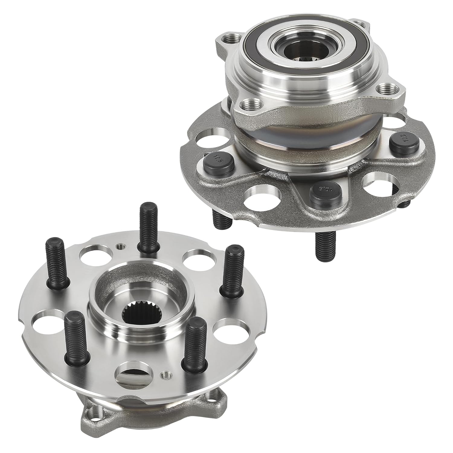 HYR 512501 2PCS Rear Wheel Bearing and Hub Assembly Compatible with 2012-2016 Honda CRV CR-V, 2013-2015 Acura RDX, AWD, 5 Lugs w/ABS