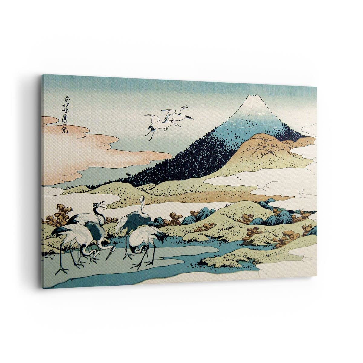 Lienzos decorativos 100x70cm Cuadro Sobre Lienzo Moderno Japón Grullas Imagen Grande Dormitorio Cocina Cuadros Pared Imágenes Cuadros Decoracion Salon Wall Art Prints Decor Canvas AA100x70-4541