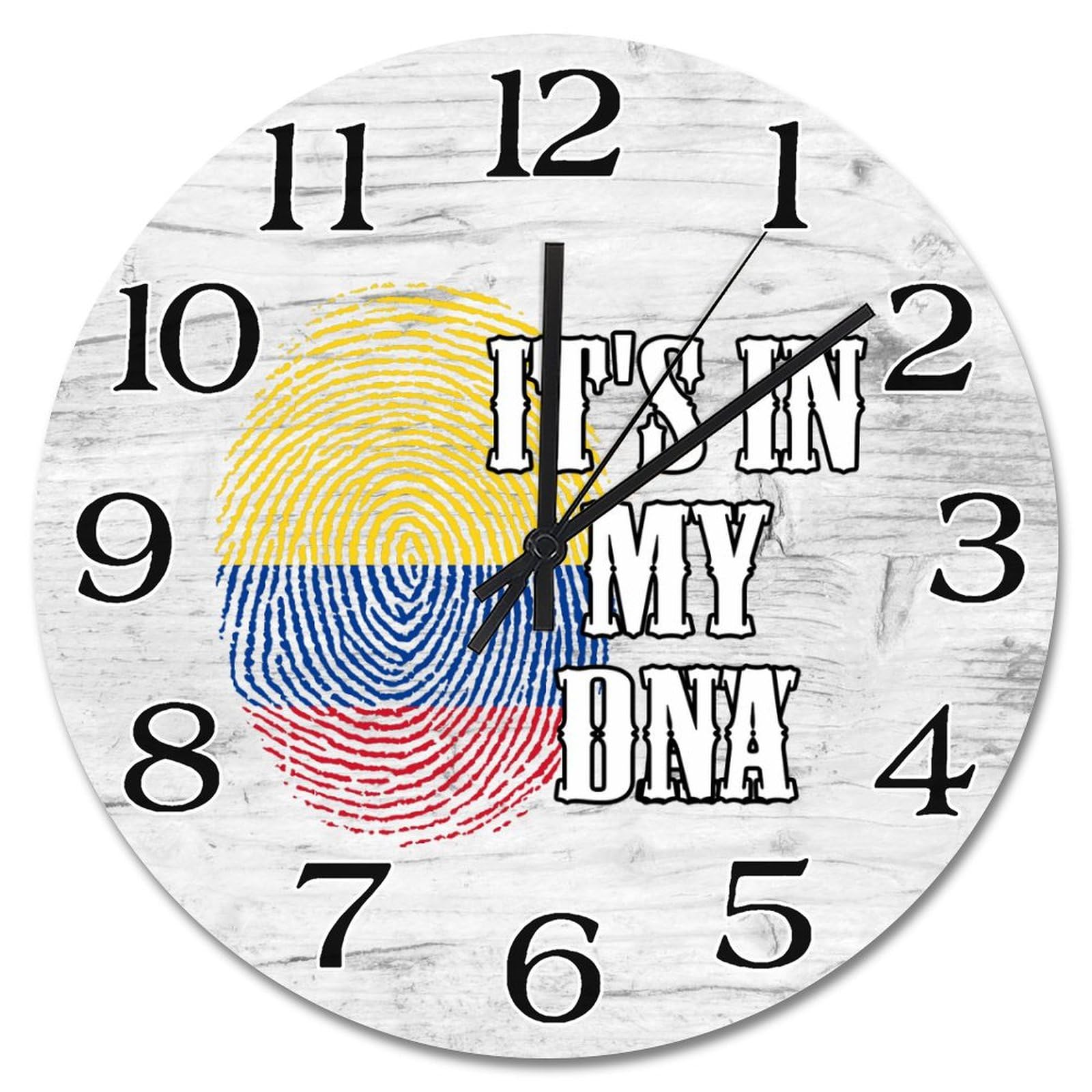 Horloge silencieuse Colombie pour un bureau ou salon calme