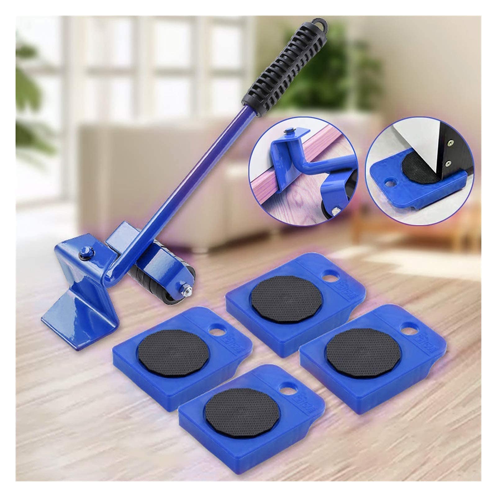 Trasportatore di mobili 4 Pezzi Si muove Mobili Strumento di Trasporto Shifter Ruota Mobile Dispositivo di Scorrimento Rullo di rimozione Strumenti in Movimento Pesante Solleva Facilmente Oggetti PE