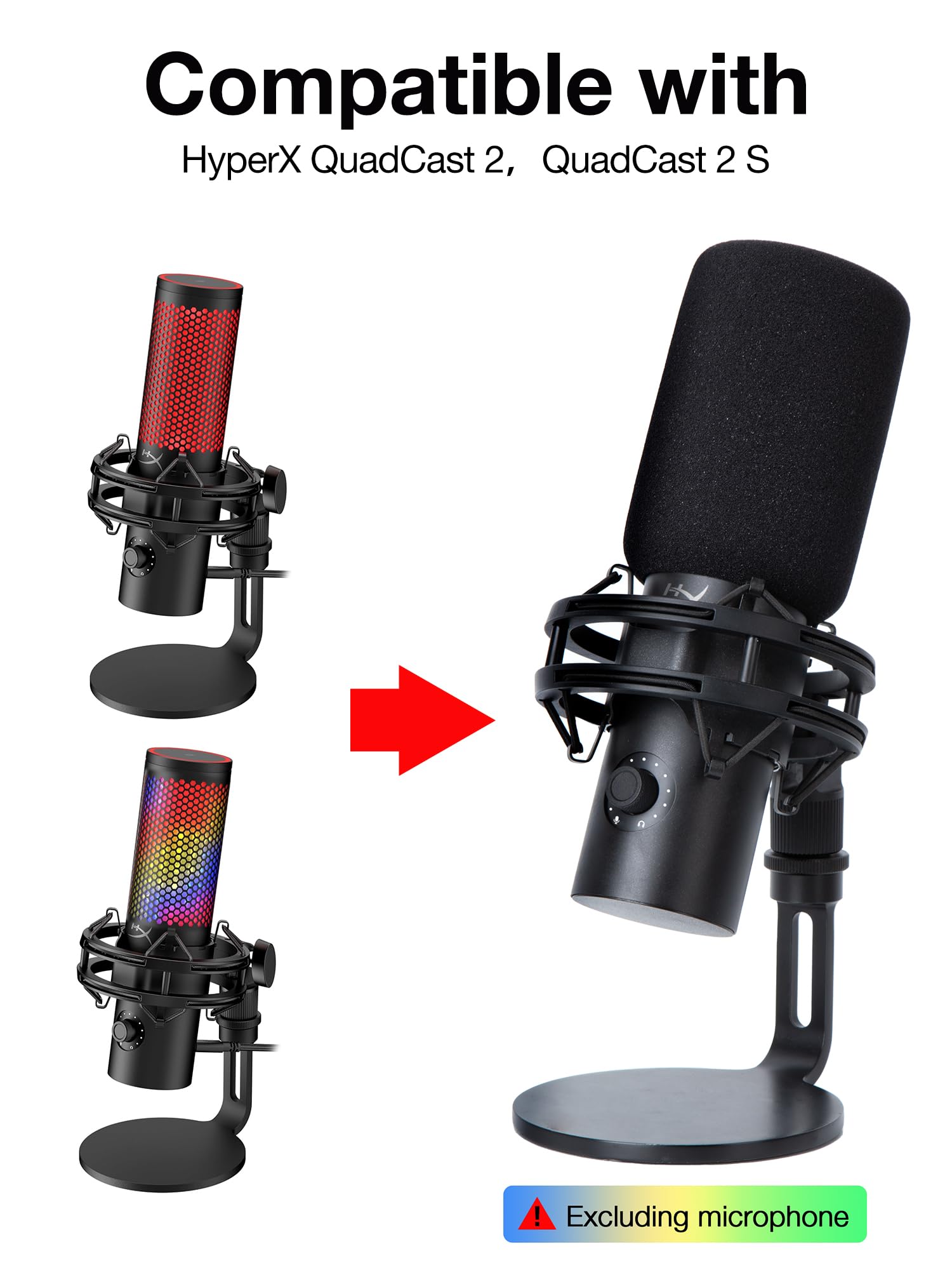 Amazon.com: QuadCast 2 Pop Filter Windscreen Compatible with