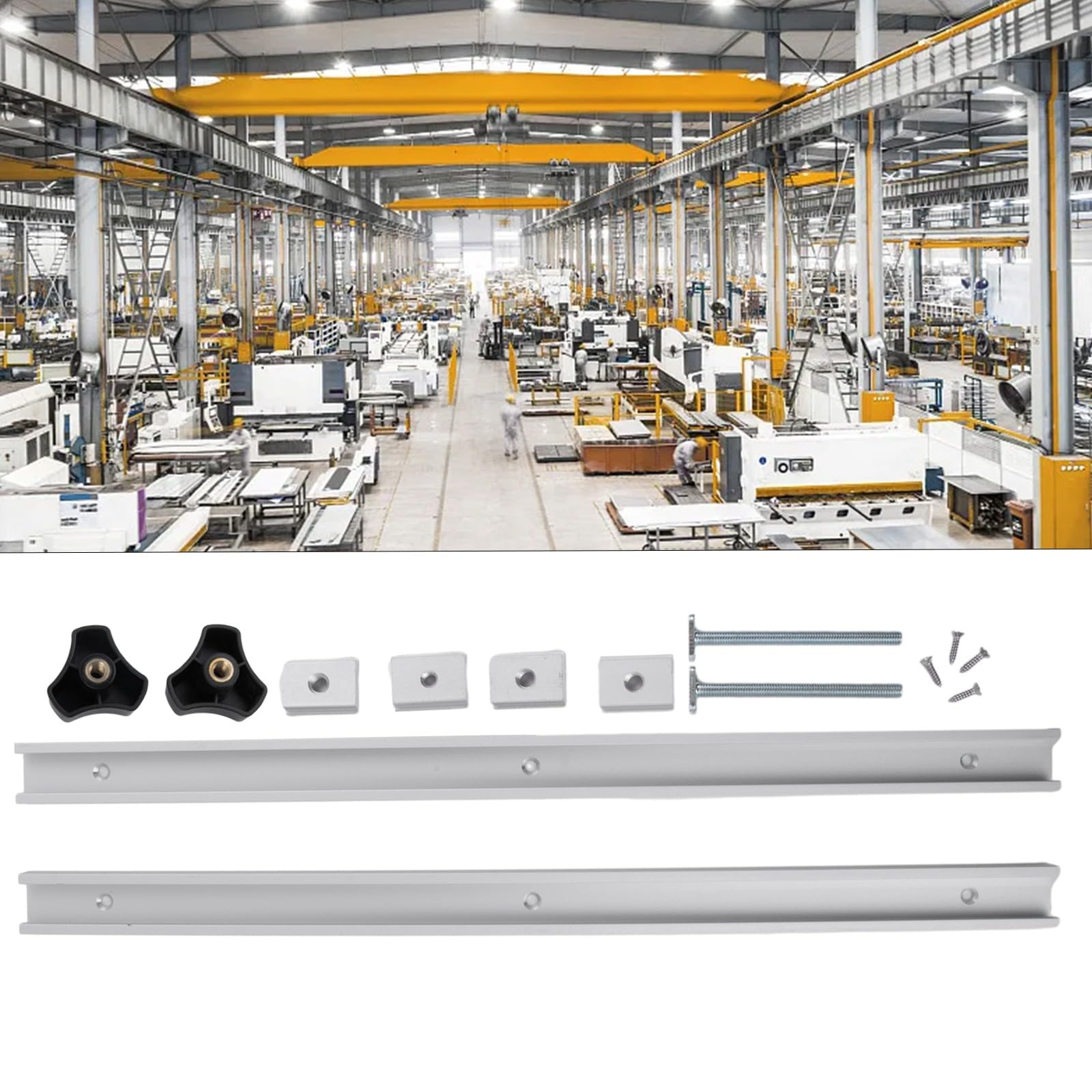 Aménagez votre atelier avec ce rail en T 400 mm idéal pour établi de menuisier
