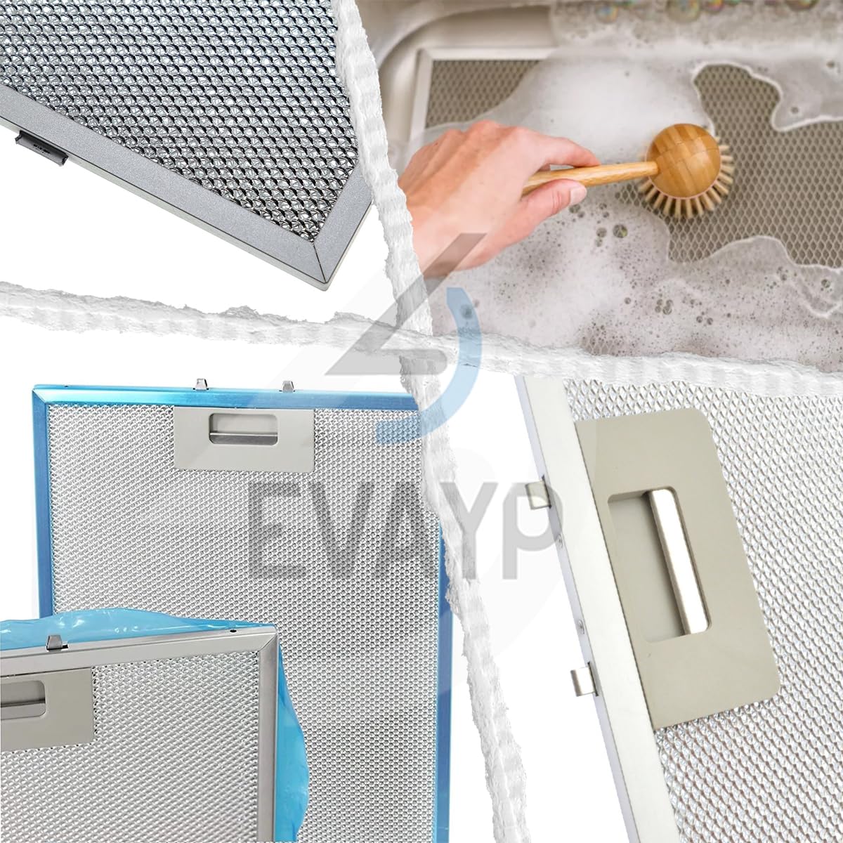 2 filtros de grasa de metal (327 x 247 mm), compatibles con campanas extractoras Aeg Alno Electrolux Zanussi Turboair 50293009002 50287195007 50267945009