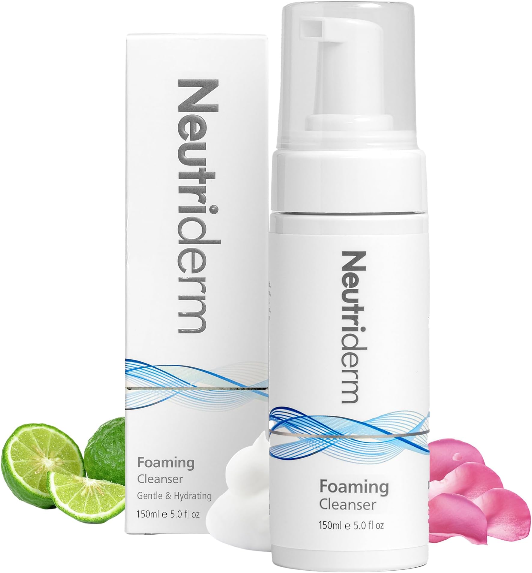 Foaming Face Wash, Gentle Foaming Facial Cleanser with Niacinamide, Vitamin C & Panthenol, Hydrating Foam Cleanser for Double Cleanse, Makeup Remover, 150ml / 5 fl oz