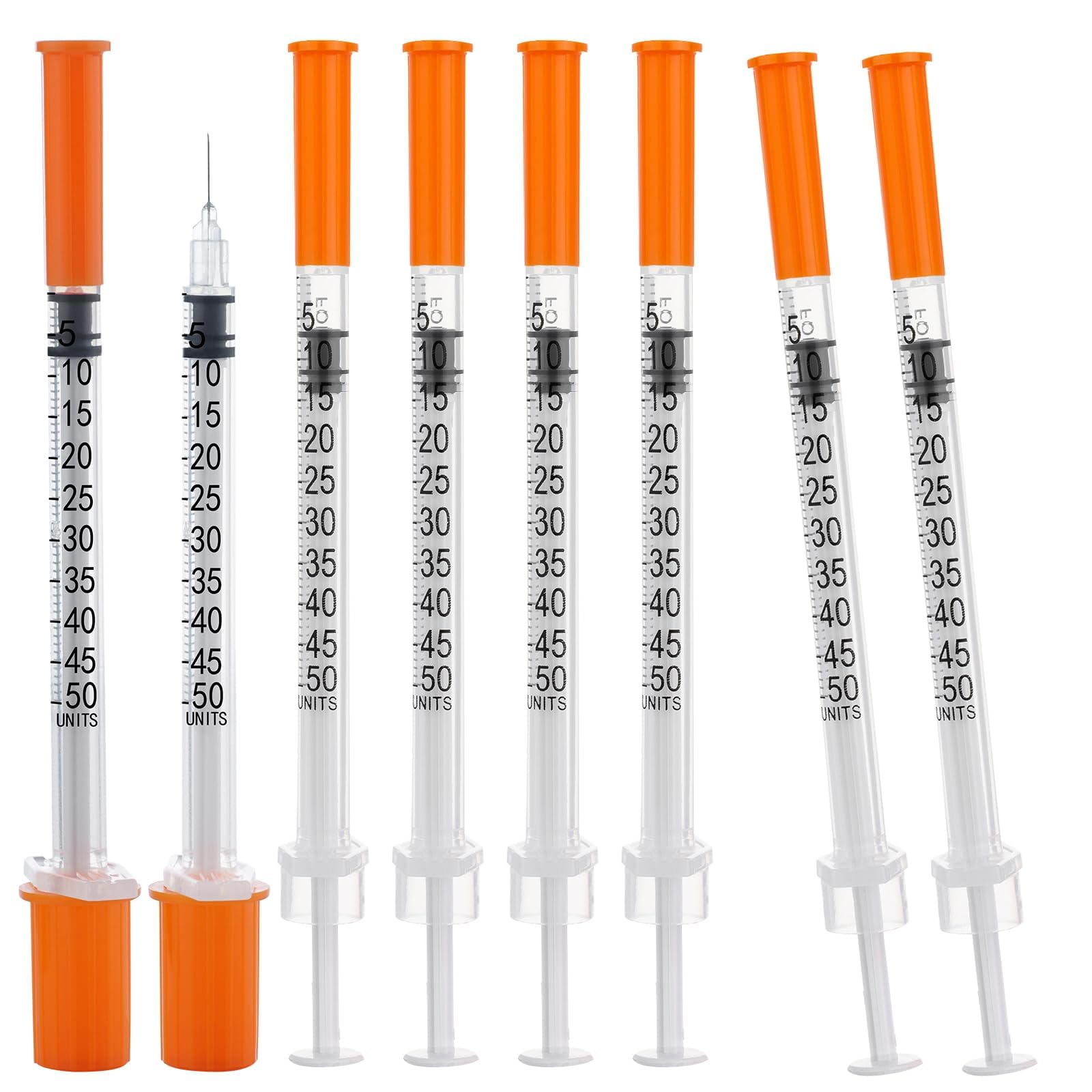 100 Pack 1ml Disposable Syringe, 31G 1cc 1/4 Inch (6mm) Lab Supplies Syringes, Individually Wrapped — Amazon image 8
