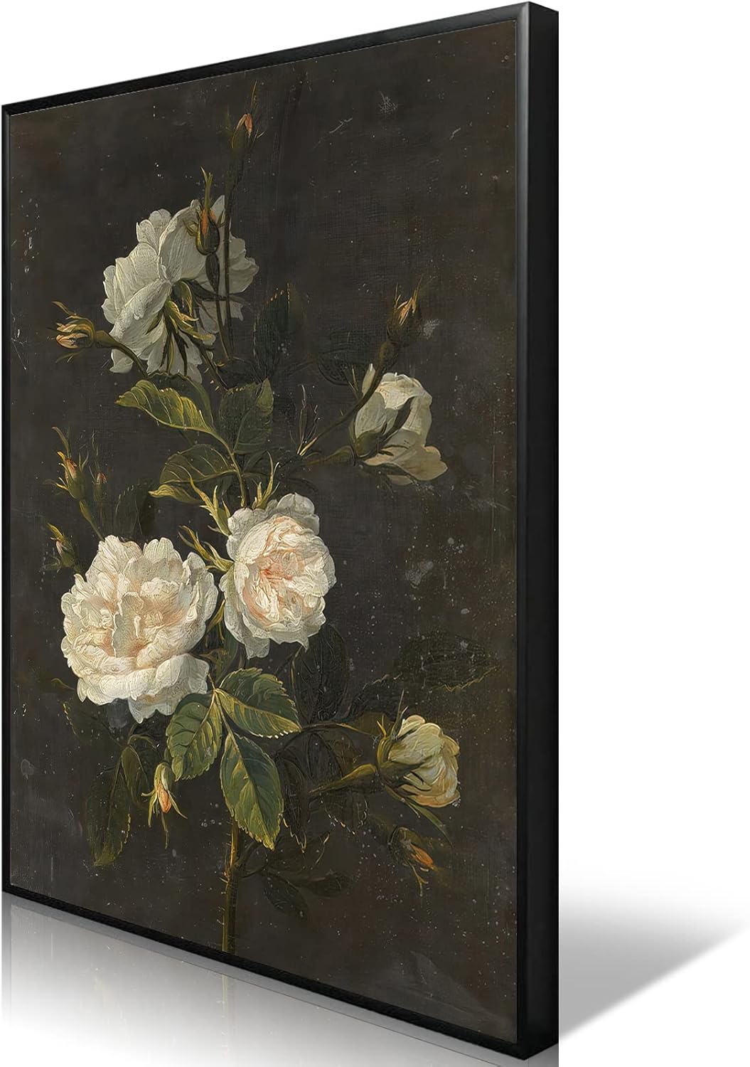 uoyien Moody Decor Vintage Flower Wall Art Peony Wall Art
