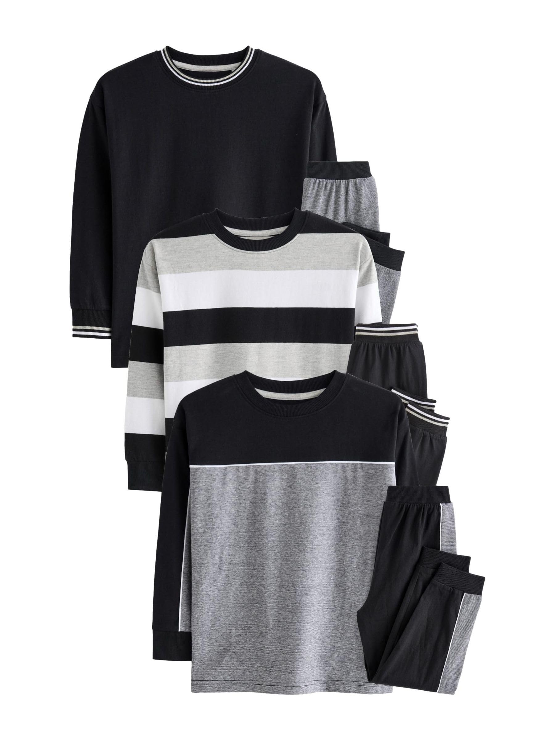 NEXT Jungen Schlafanzüge mit langem Bein, 3er-Pack
