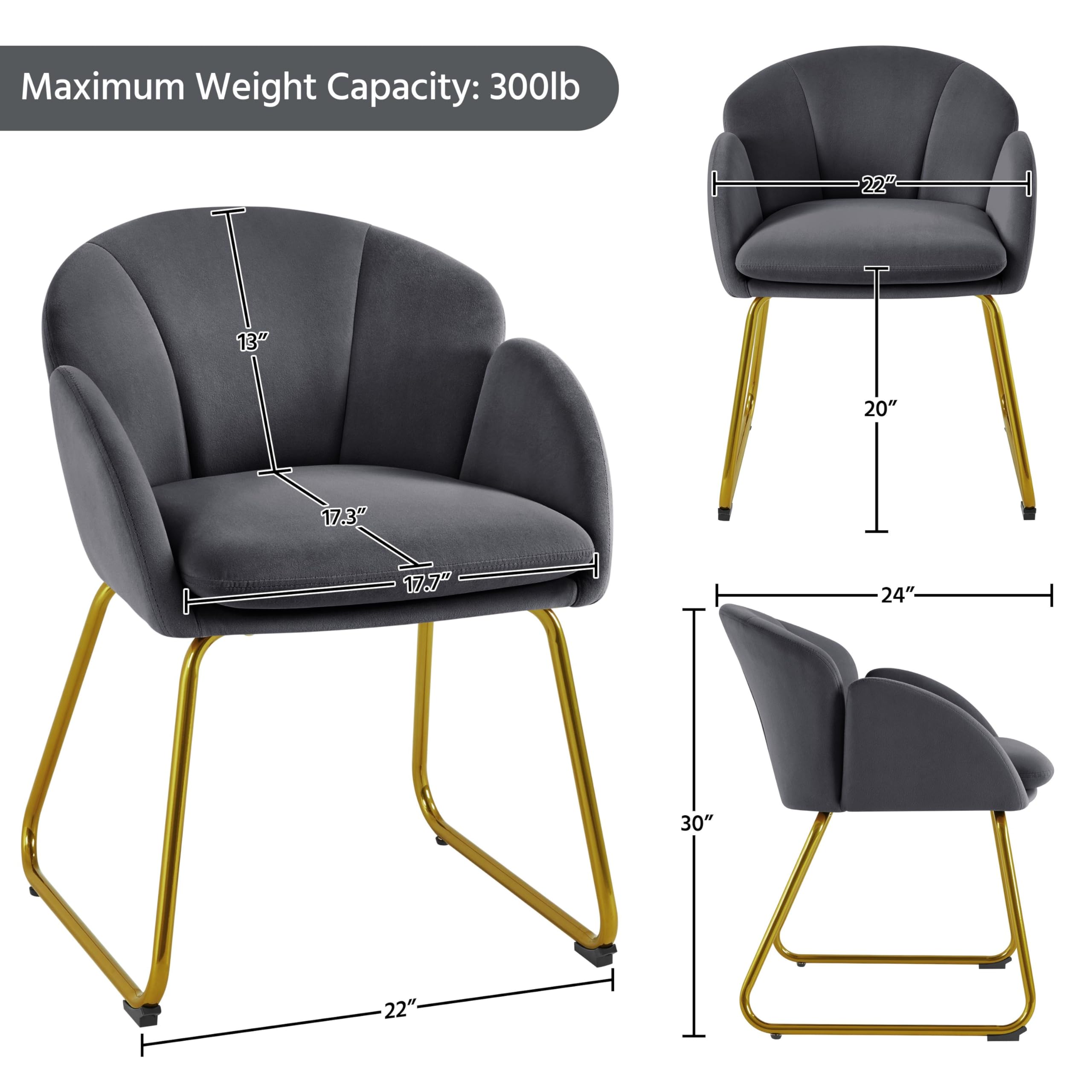 Leather Chair Grey Velvet Tub Dining Chairs Yaheetech Velvet Tub