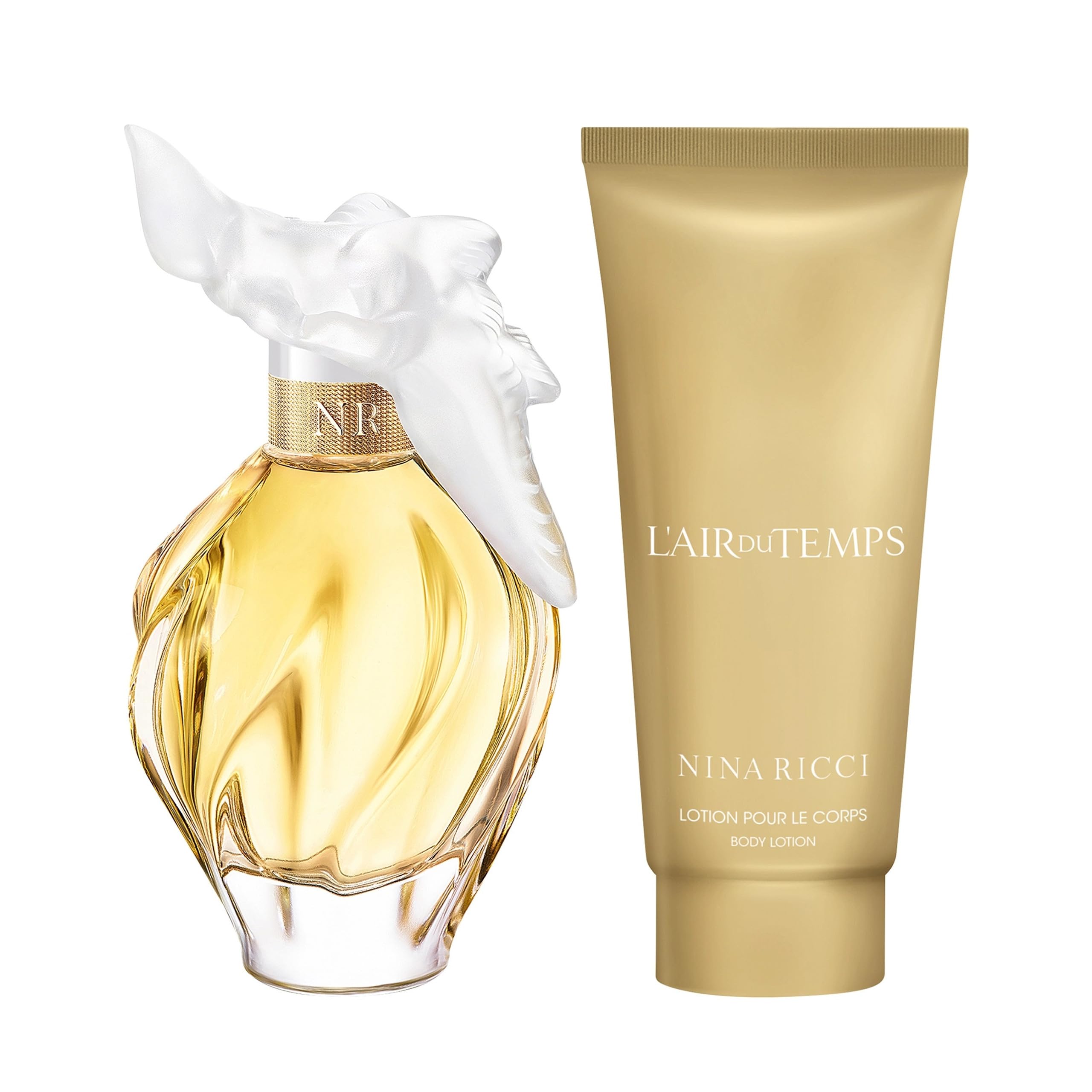 Nina Ricci L'Air Du Temps Geschenkset für Damen, Parfüm, Tempt, Eau de Toilette, Spray, 50 ml und Körperlotion 75 ml