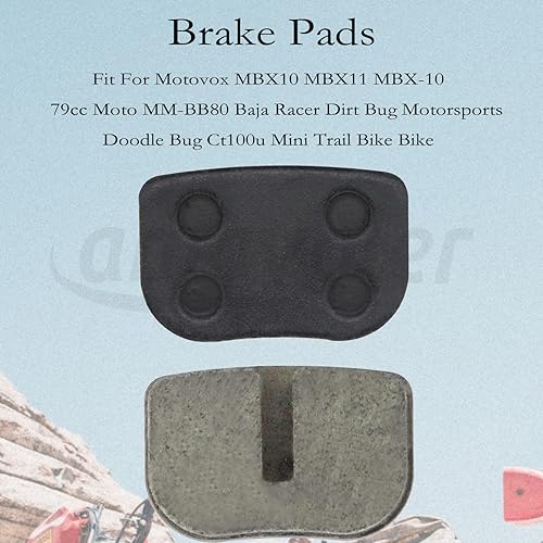 Miniatura 3 de Accesorios de pastillas de freno para 97cc 100cc 2.8hp Coleman CT100U CC100X CK100 Baja Hensim Doodle Bug Racer DB30 Motovox MBX10 MBX11 Monster