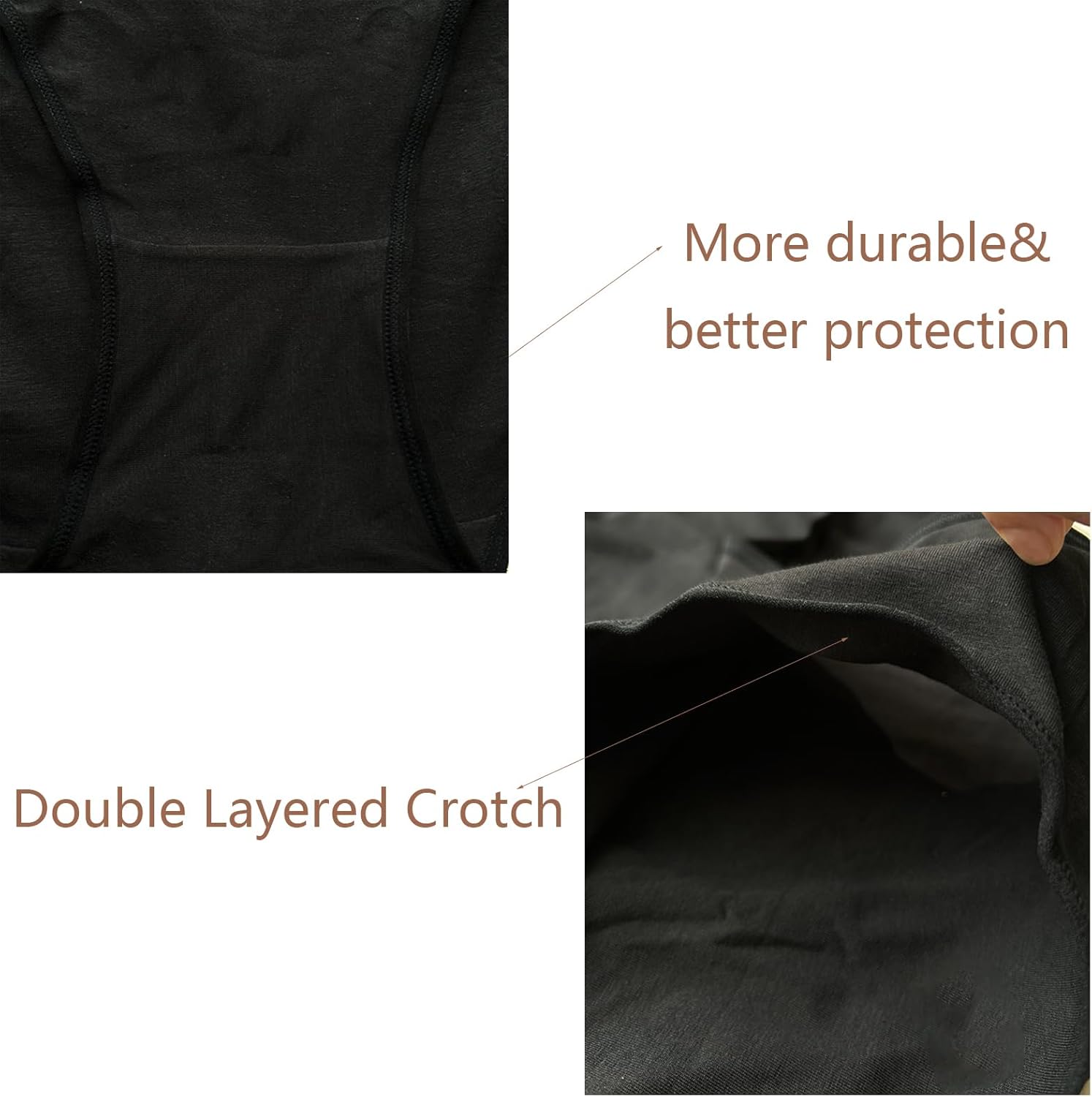 Women's Cotton Underwear Plus Size XL-5XL High Waisted Full Coverage Ladies Panties 5 Pack Briefs for Women - Image 5