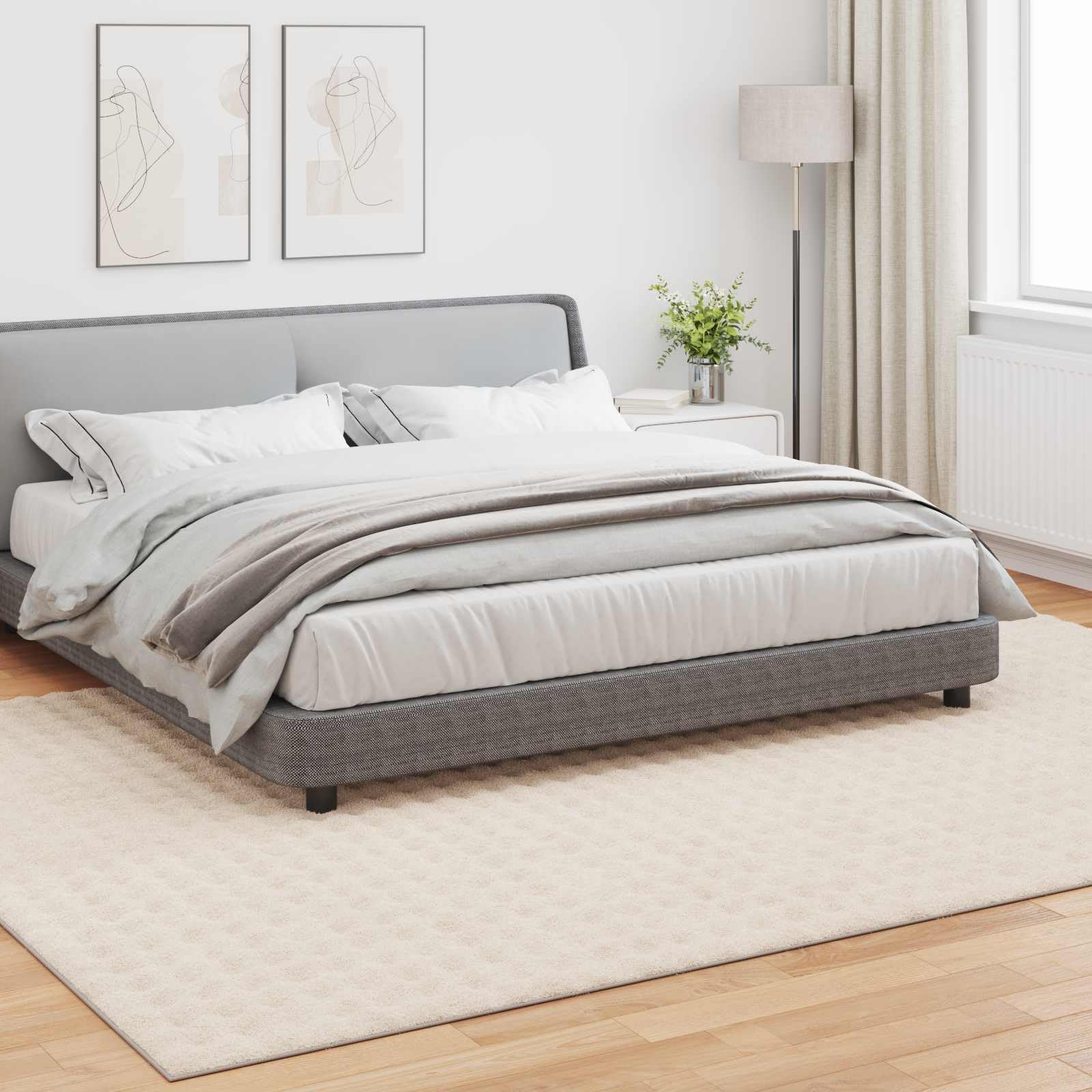 SIROLO - Alfombra (poliéster, 280 x 200 cm), color beige