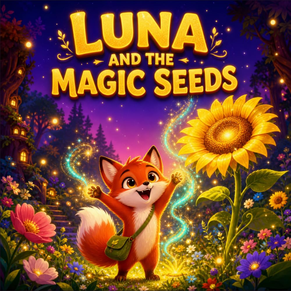 Magic Adventure Story for Kids Ages 4–8: Luna and the Magic Seeds — Teaches the Power of Believing in Yourself: Heartwarming Storybook for Kids & ... 1–3, 2 Year Olds, 3–5, 4 & 6 Year Olds