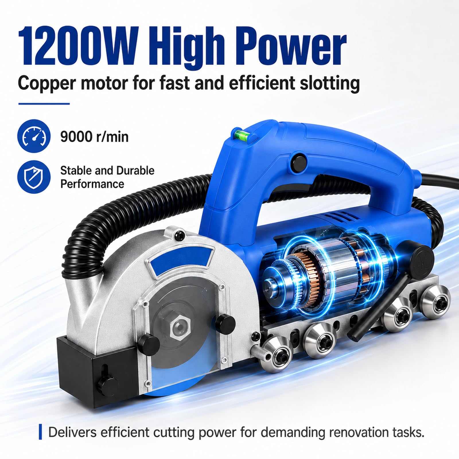 Limpiador de juntas de azulejos de 1200 W, disponible en 2 voltajes. 220V
