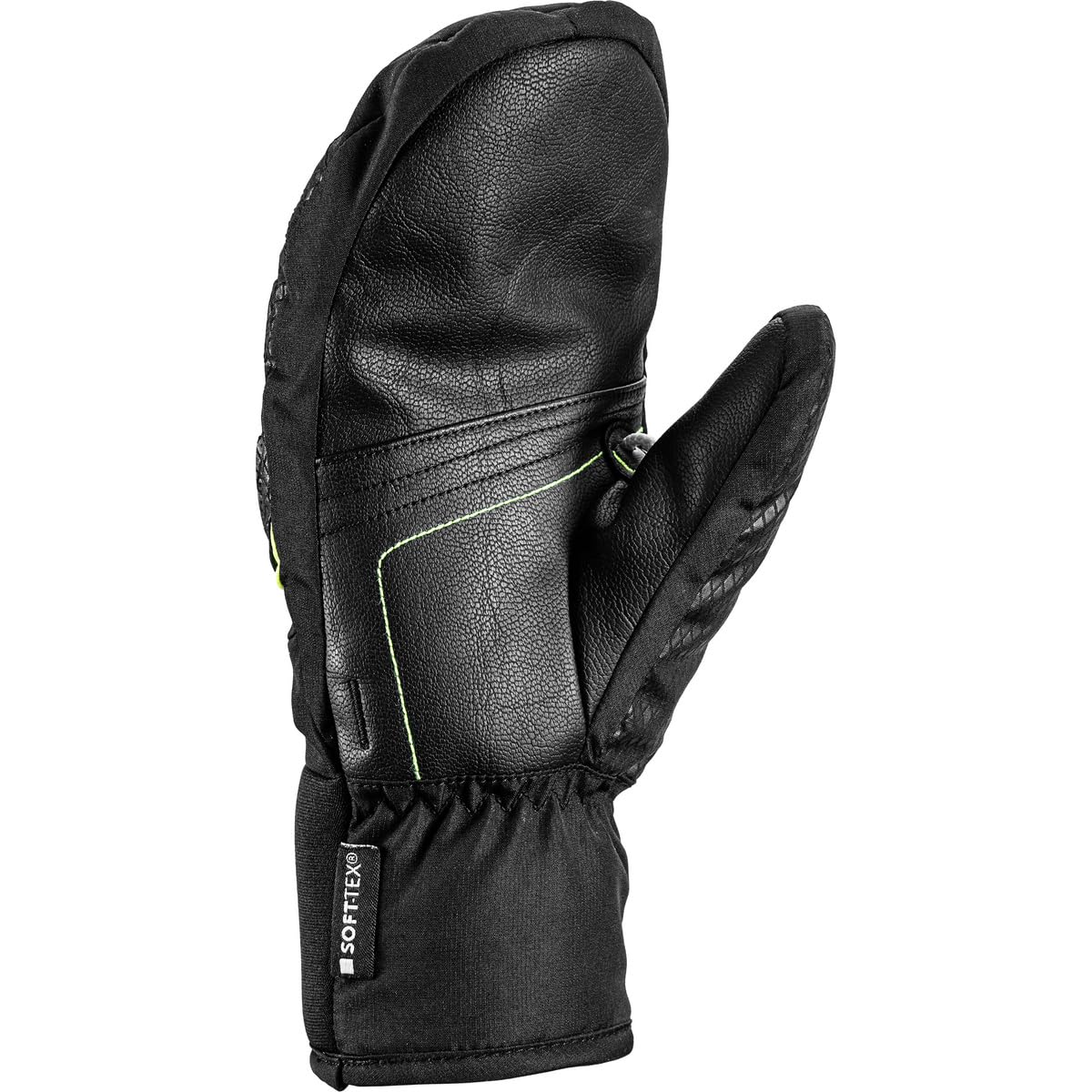LEKI Kinder WCR Team 3D Handschuhe, Black-Ice Lemon, EU 6