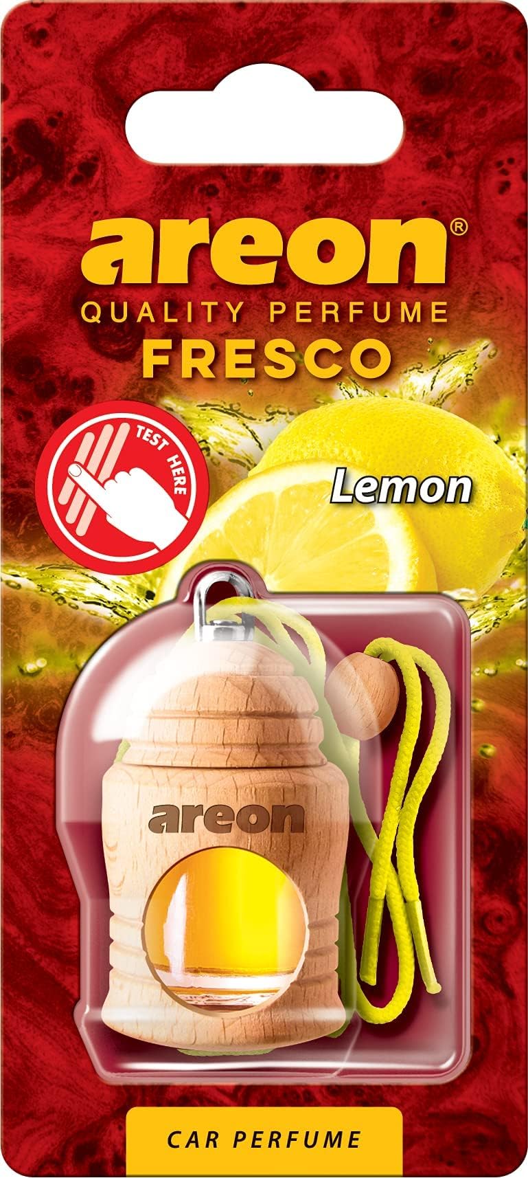 Areon Fresco- Lemon, CAR AIR FRESHENER, Room FRESHNER-Long Lasting Fragrance, AIR FRESHENER for Office and Home