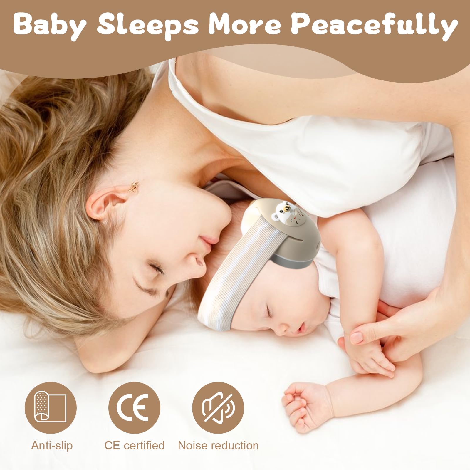 Protège-Oreilles Bébé Enfant - Casque Anti-Bruit 25dB pour Nourrissons 0-4 Ans - Réglable et Léger avec Bandeau Anti-Dérapant - Idéal pour Avion, Fêtes & Voyages