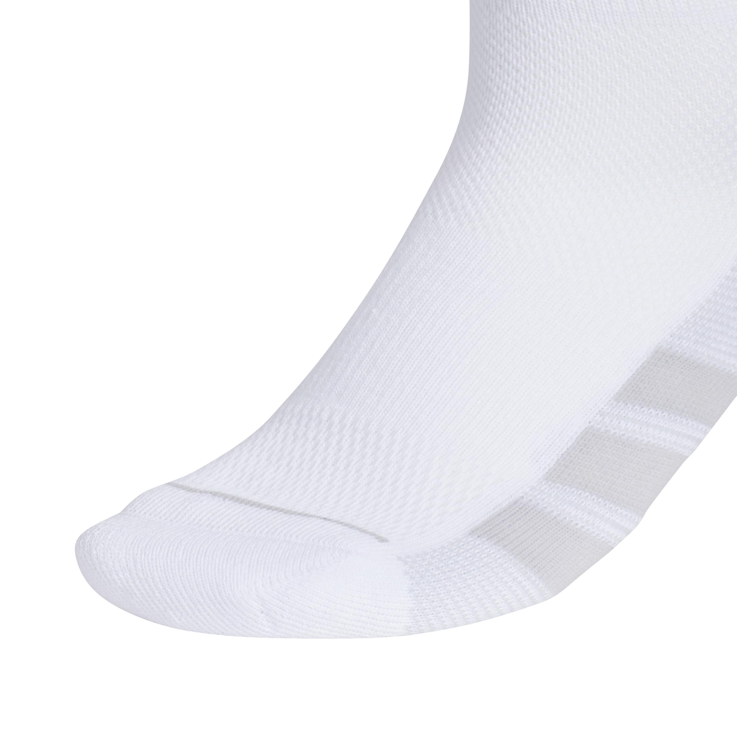 adidas All Day Training Quarter Socks (3-Pair) Athletic Performance Above The Ankle Height with Targeted Cushion For Running Calcetín, Blanco, Gris Claro y Gris Claro, M (Pack de 3) Mujeres