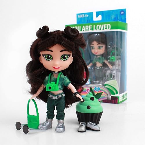 Figura de acción para mantener a Bella Girl con cupcakes, 5 figuras de acción (red)