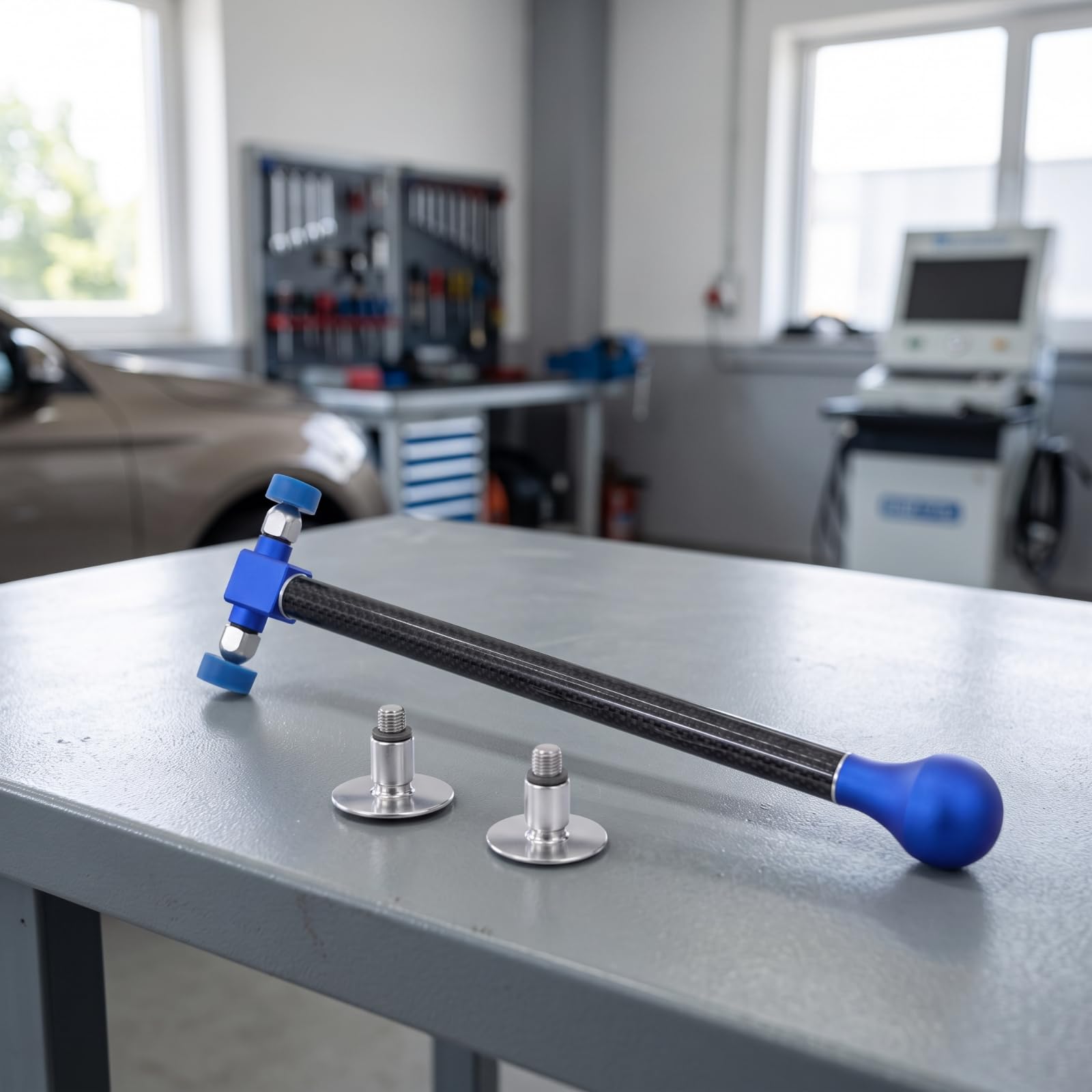 Martillo para Abolladuras Ergonómico, Azul, Corto