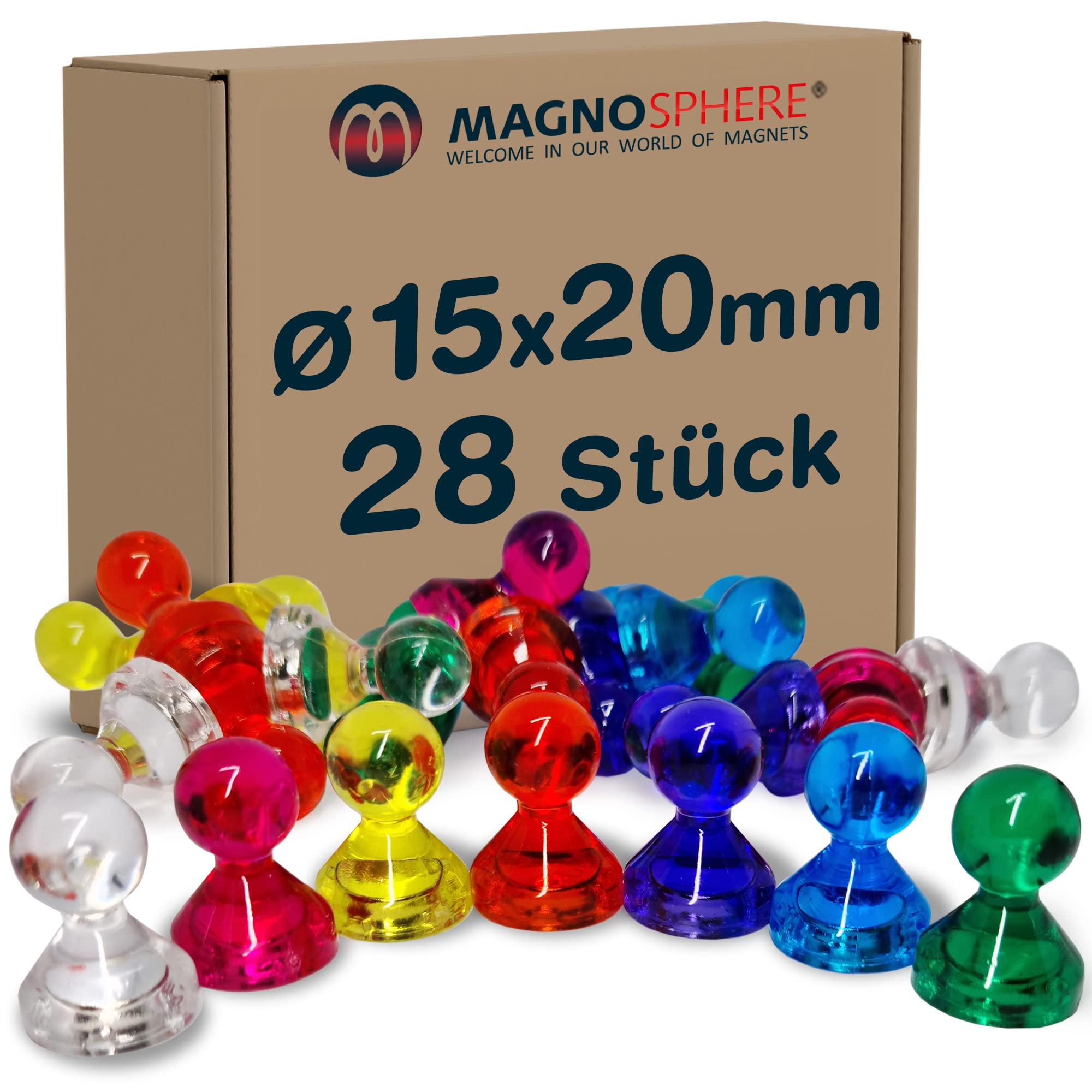 14 Magneti Puntina Al Neodimio Extra Forti: Perfetti Per Lavagne, Mappe E Frigorifero (Blu) – Tieni Tutto In Ordine! - 2