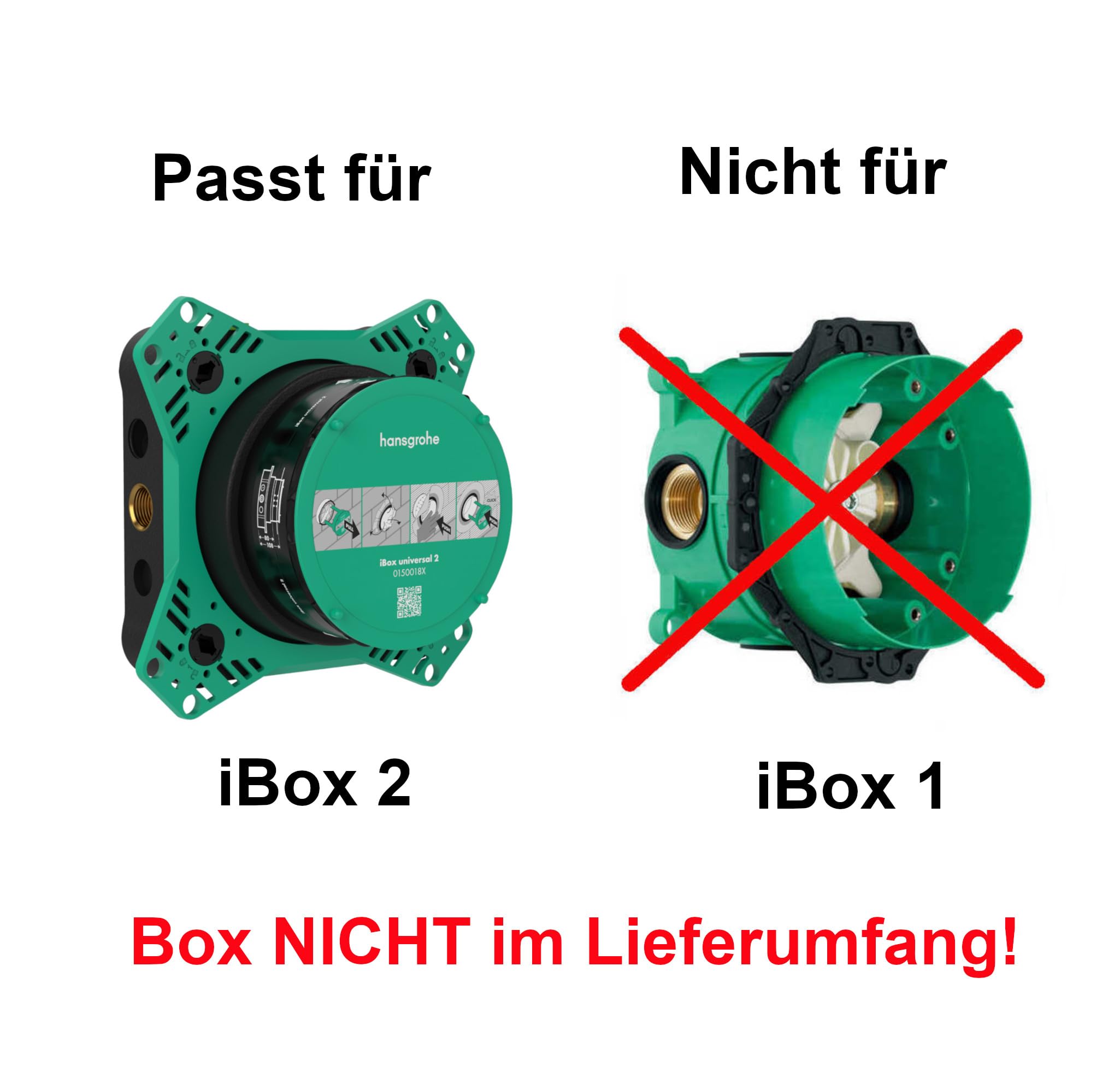 vanvilla Duschsystem Unterputz mit Duscharmatur Hansgrohe schwarz HGS202ob