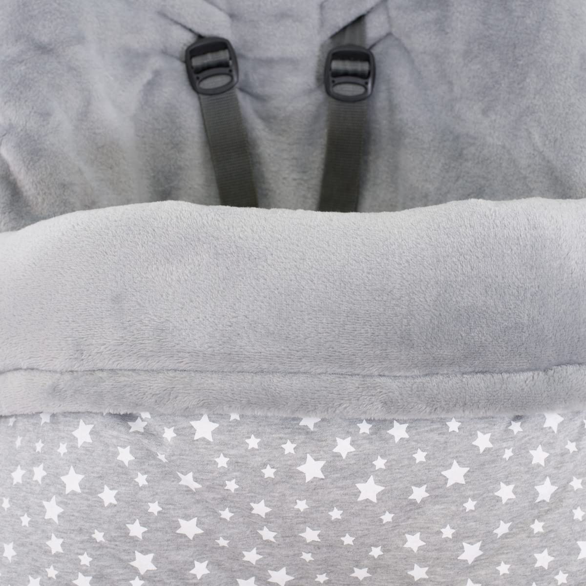 JYOKO KIDS Saco para cochecito compatible con Stokke, cam cubo, Quiny mood (WHITE STAR, POLAR)