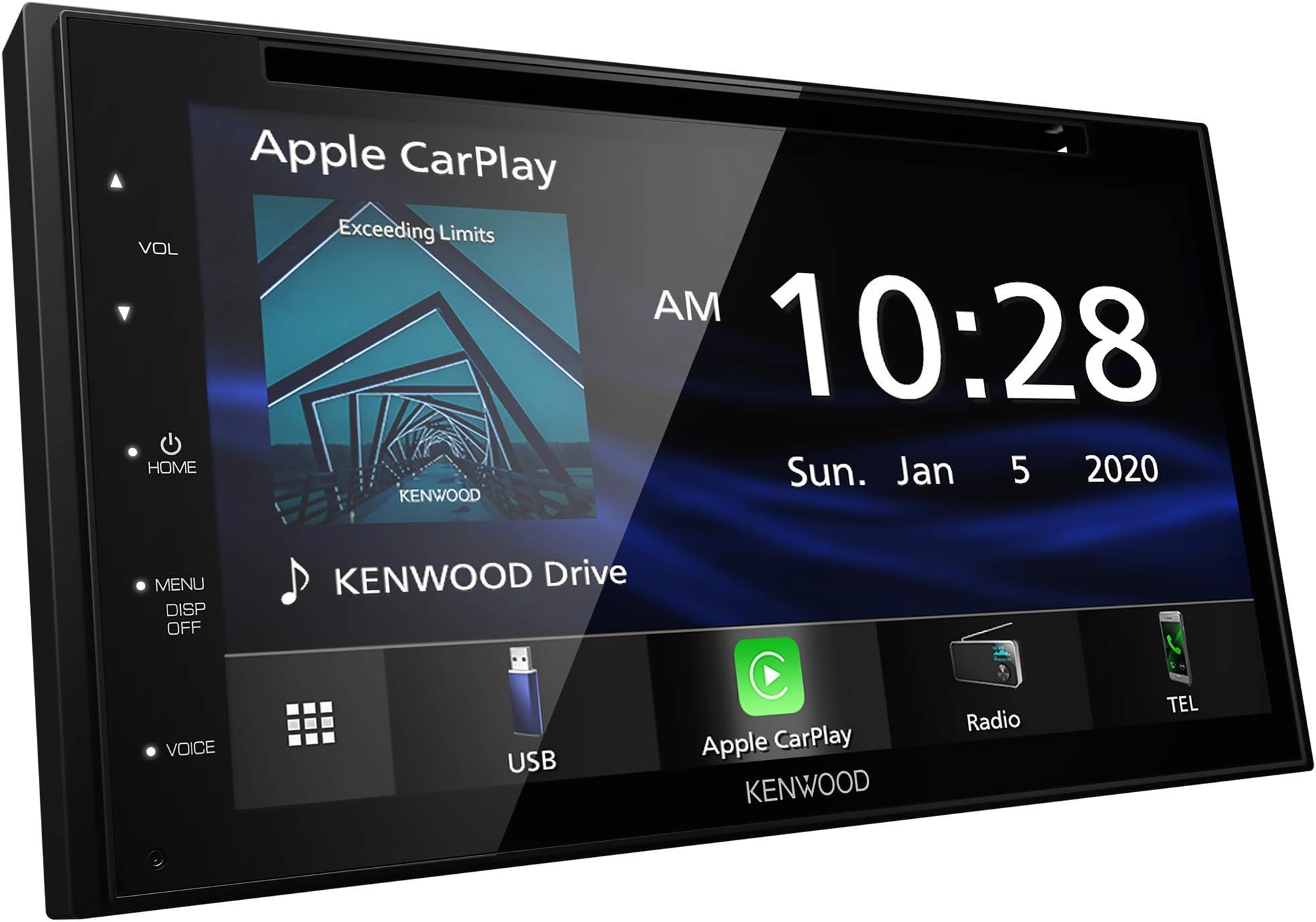 Kenwood DDX57S Multimedia Receiver Compatible with Apple CarPlay & Android Auto (Renewed)