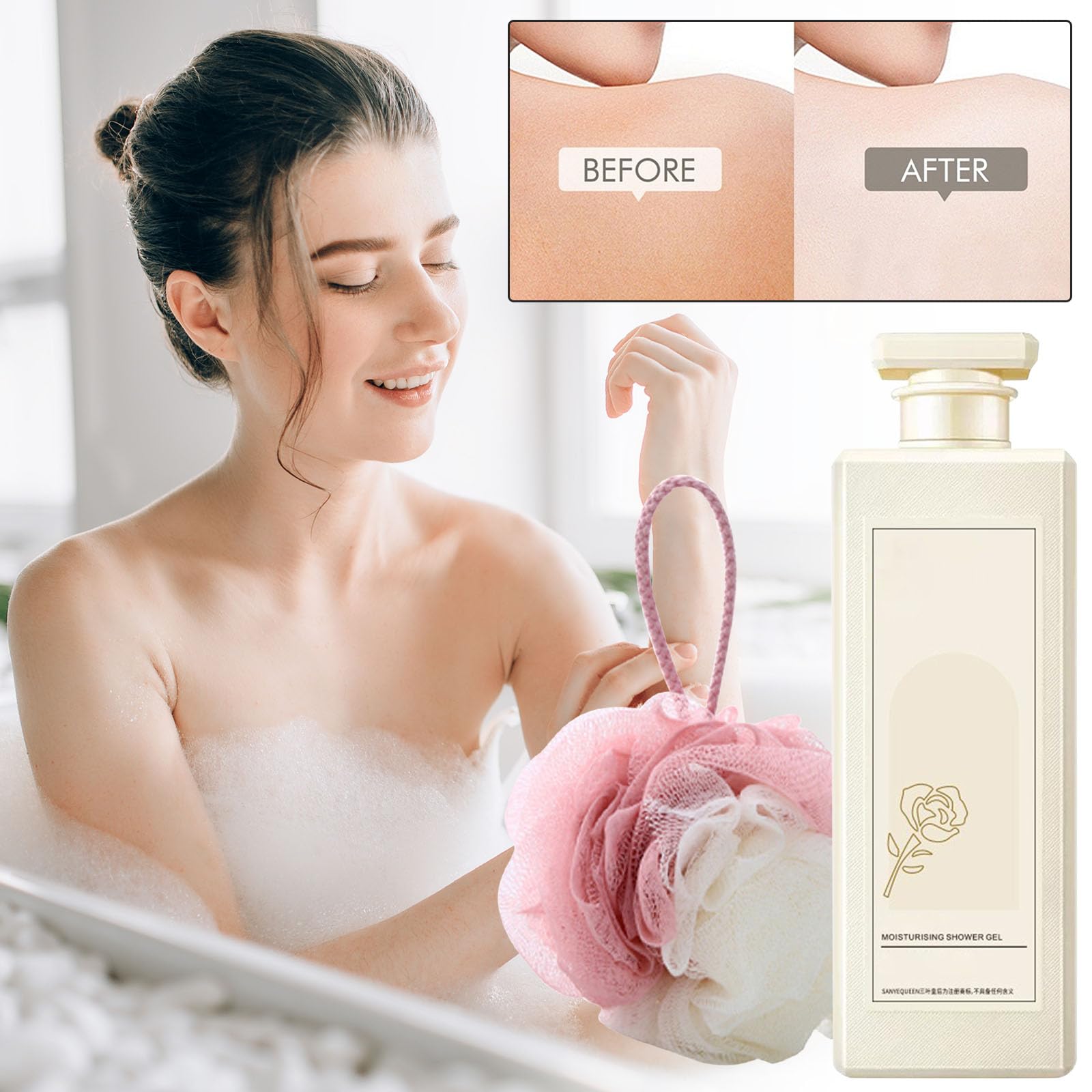 Urose Body Wash, Urose Duschgel, Fragrant Shower Gel, Perfumed Moisturizing Body Wash, Fragrant Shower Gel, Perfumed Body Wash, 800ml Urose Fragrant Body Wash for All Skin Types (2, 1600ml)