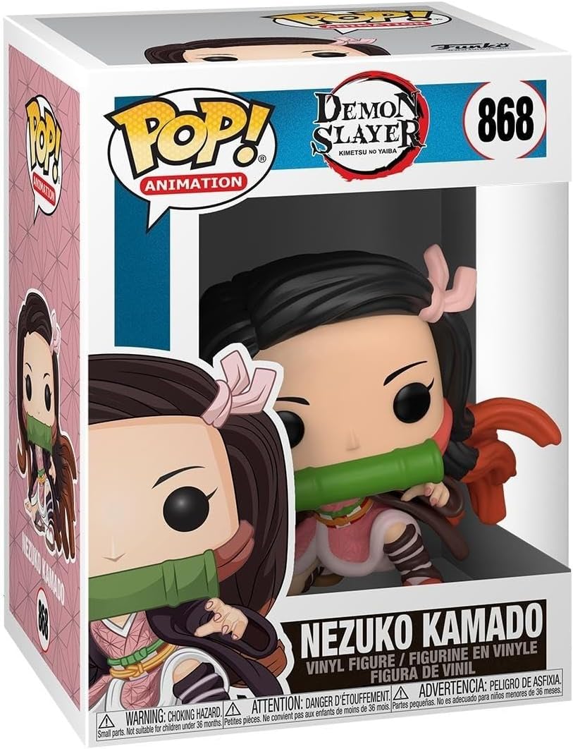 POP! Animation: Demon Slayer - Nezuko Kamado | Official Anime Merch - Collectable Vinyl Figurine for Shelf Display - Birthday Gift Idea for Fans and Collectors