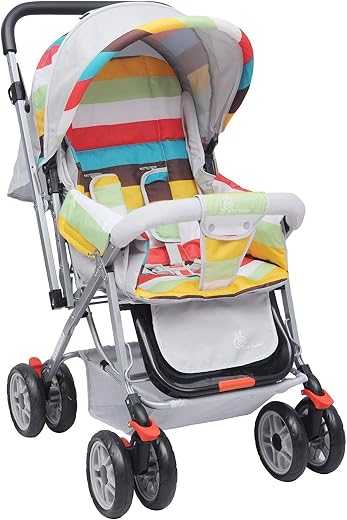 R for Rabbit Lollipop Lite Baby Stroller for 0 to 3 Years Pram with 5 Point Safety Harness, Reversible Handlebar &amp; Cushion...