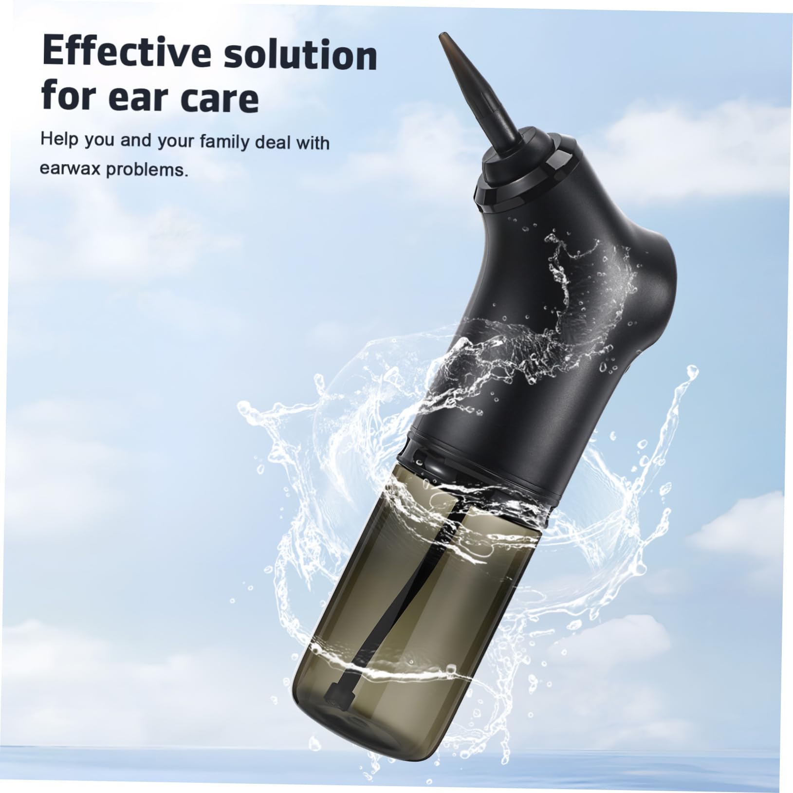 Elektrischer Ohrreiniger 200ml 2000mah Satz aus Abs in Schwarz
