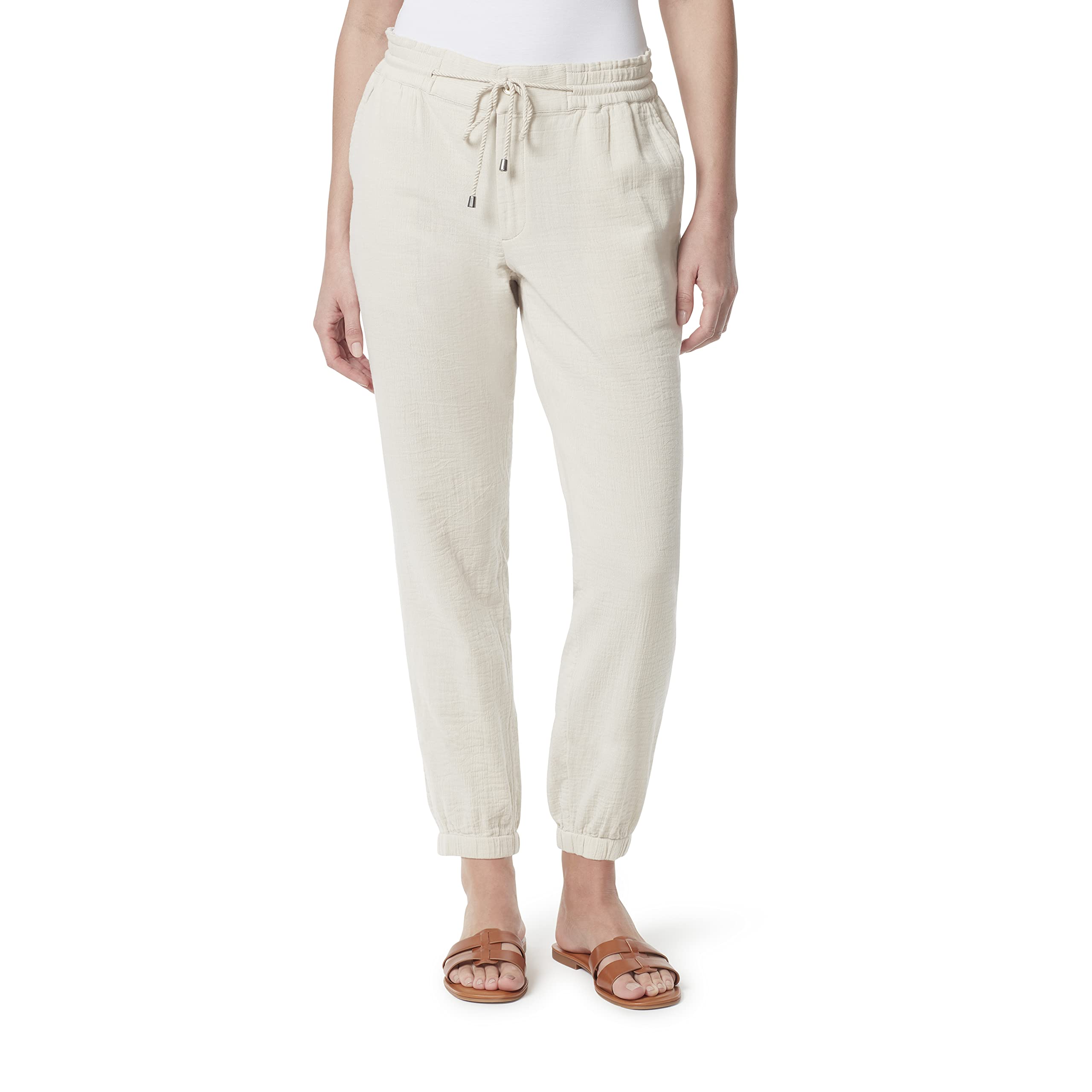 Gloria Vanderbilt Womens Clementine Drawstring Tapered Jogger Standard
