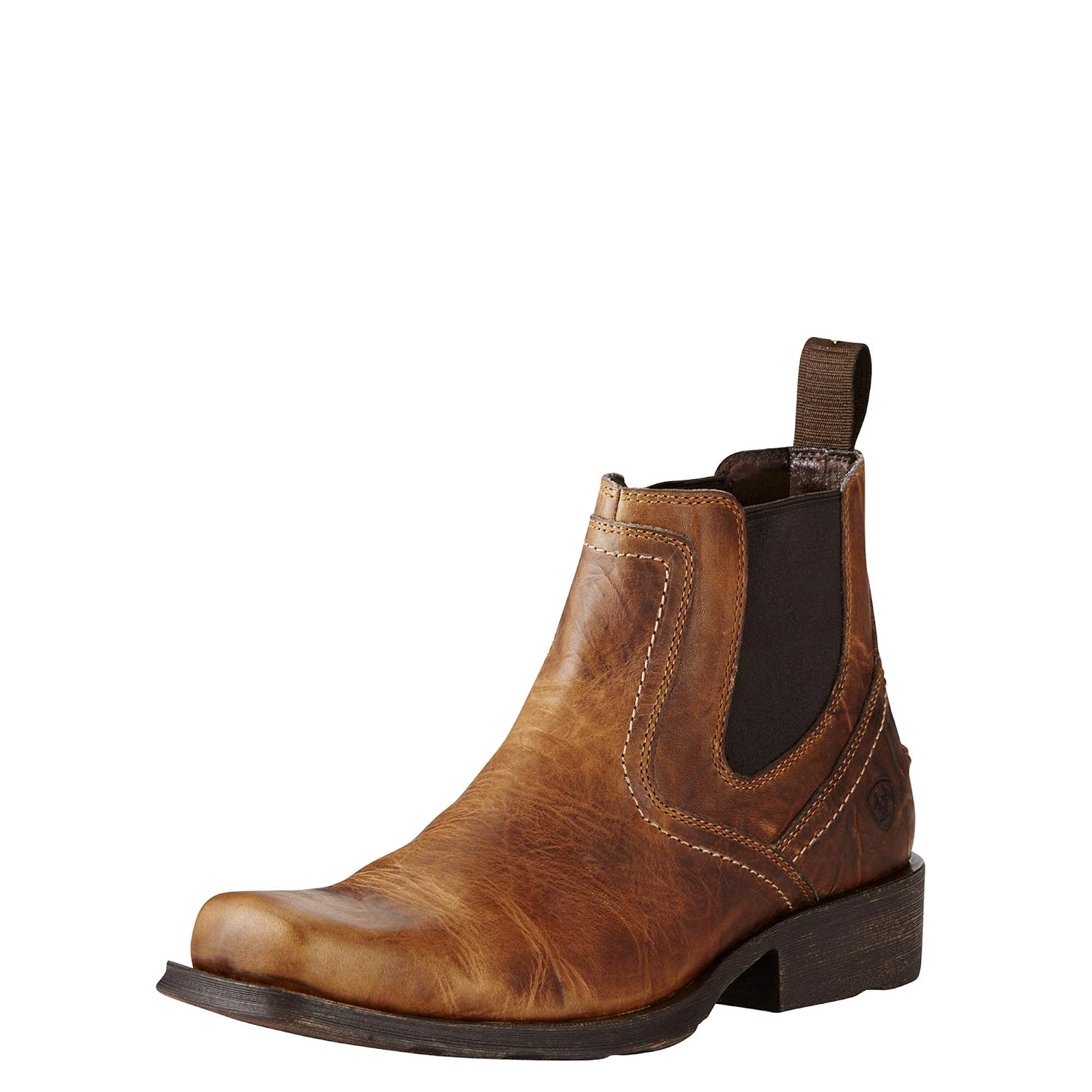 ARIAT Mens Midtown Rambler Leather Closed Toe Mid-Calf Western Boots
