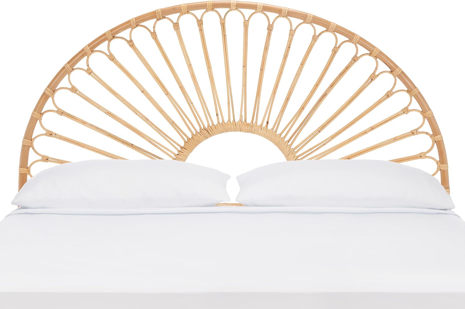 SAFAVIEH Home Collection Faris Natural Rattan Arched Full Size Headboard
