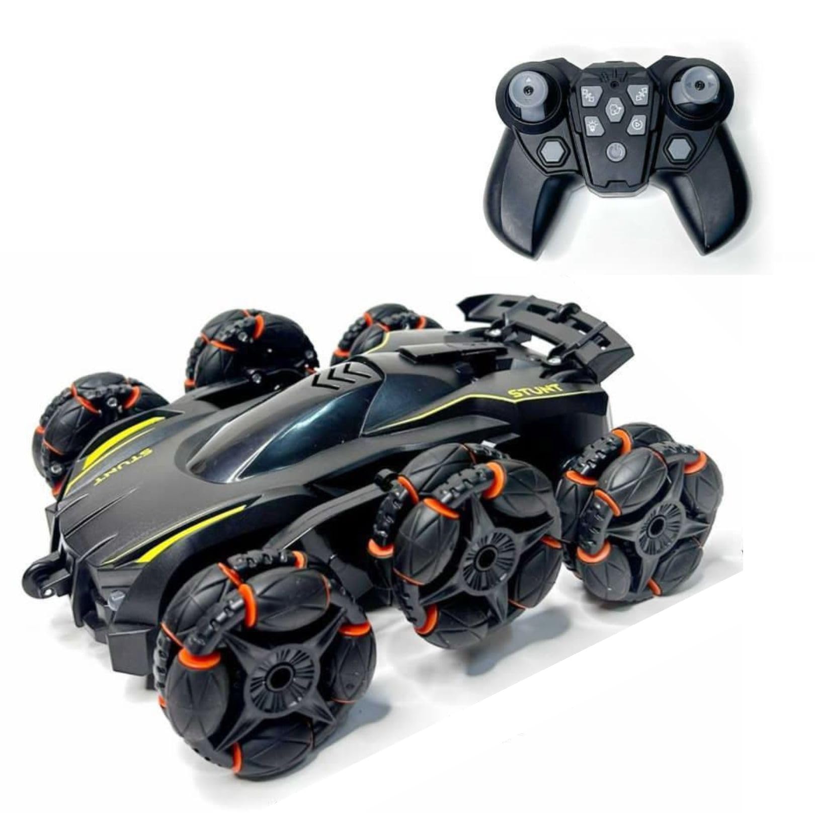 See full amazon price history chart for Camin 360° Rotating Spray Remote Control 6WD Drift Stunt Car for Kids, 2.4 GHz Controller, Multicolour Drift car 6 Wheel Drive Stair Climbing car Camin 360° Rotating Spray Remote Control 6WD Drift Stunt Car for Kids, 2.4 GHz Controller, Multicolour Drift car 6 Wheel Drive Stair Climbing car (B0D65FYTPS) Amazon Price History, Amazon Price Tracker