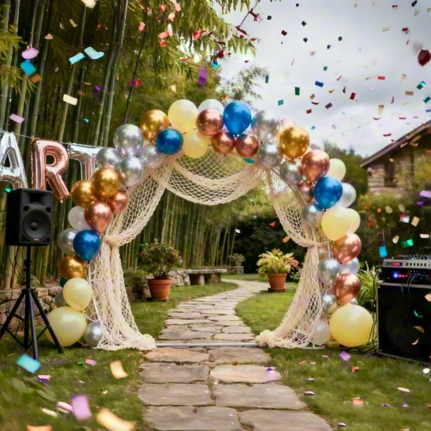 2 Pack 30 ft Fish Net Decorations, Fishing Net Decor for Pirate Hawaii Beach Mermaid Ocean Under The Sea Nautical-Themed Party