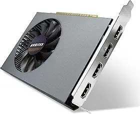 Placa gráfica GT 730 4GB GDDR3 GPU 4X HDMI, configuração de 4 monitores independentes, placa de vídeo DDR3 de 64 bits para computador, PC, ITX, slot único PCI Express