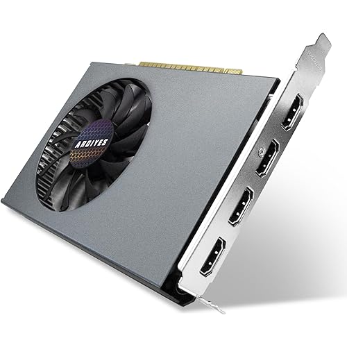 GT 730 4GB GDDR3 GPU 4X HDMI Graphics Card, 4 Independent Display Multi-Monitor Setup, 64-bit DDR3 Video Card for Computer PC ITX Single Slot PCI Express