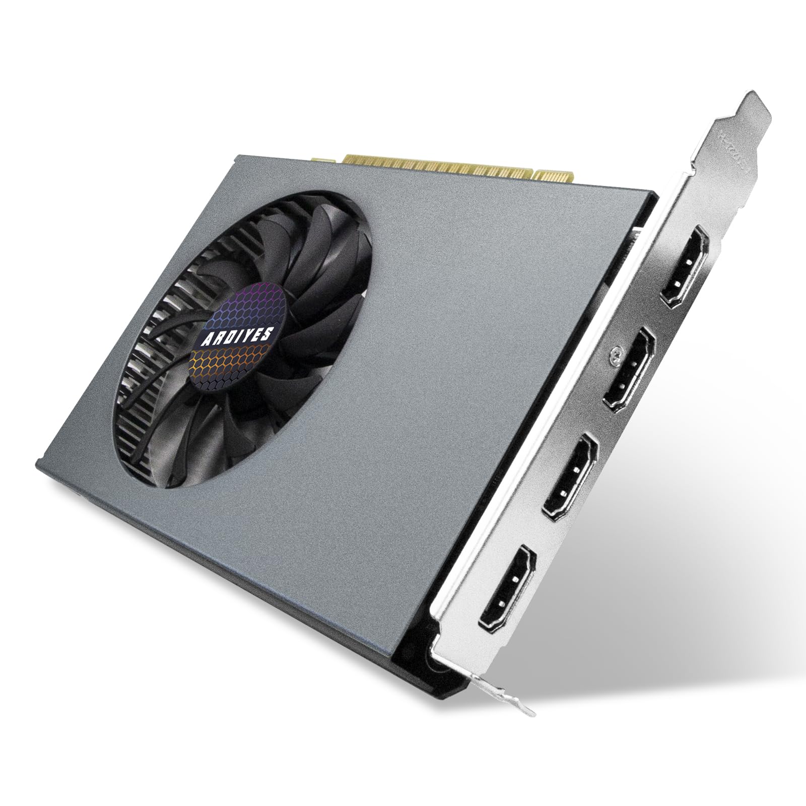 GT 730 4GB GDDR3 GPU 4X HDMI Scheda Grafica, 4 Display Indipendente Configurazione Multi-Monitor, 64-bit DDR3 Scheda Video per Computer PC ITX Single Slot PCI Express
