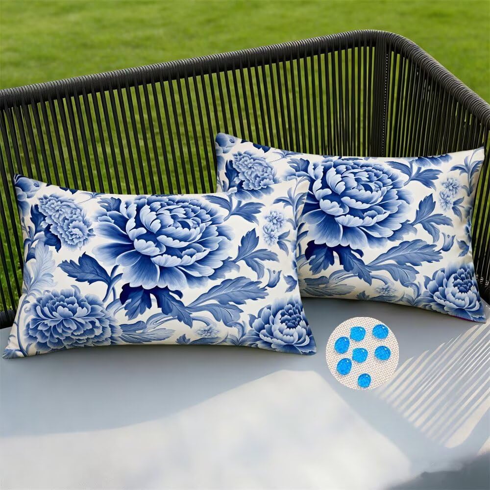 Housse coussin exterieur impermeable 40x70 pour embellir votre salon de jardin