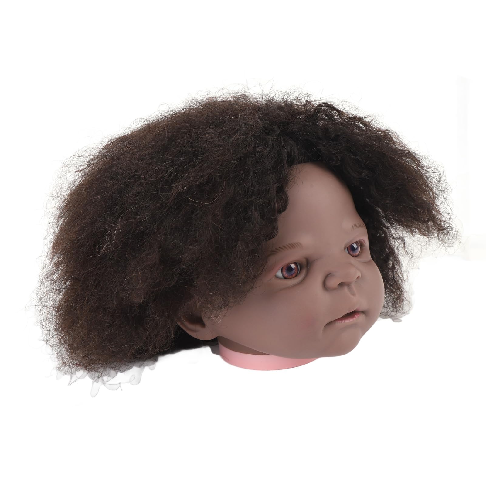 Afro Curly Mannequin Human Hair Doll