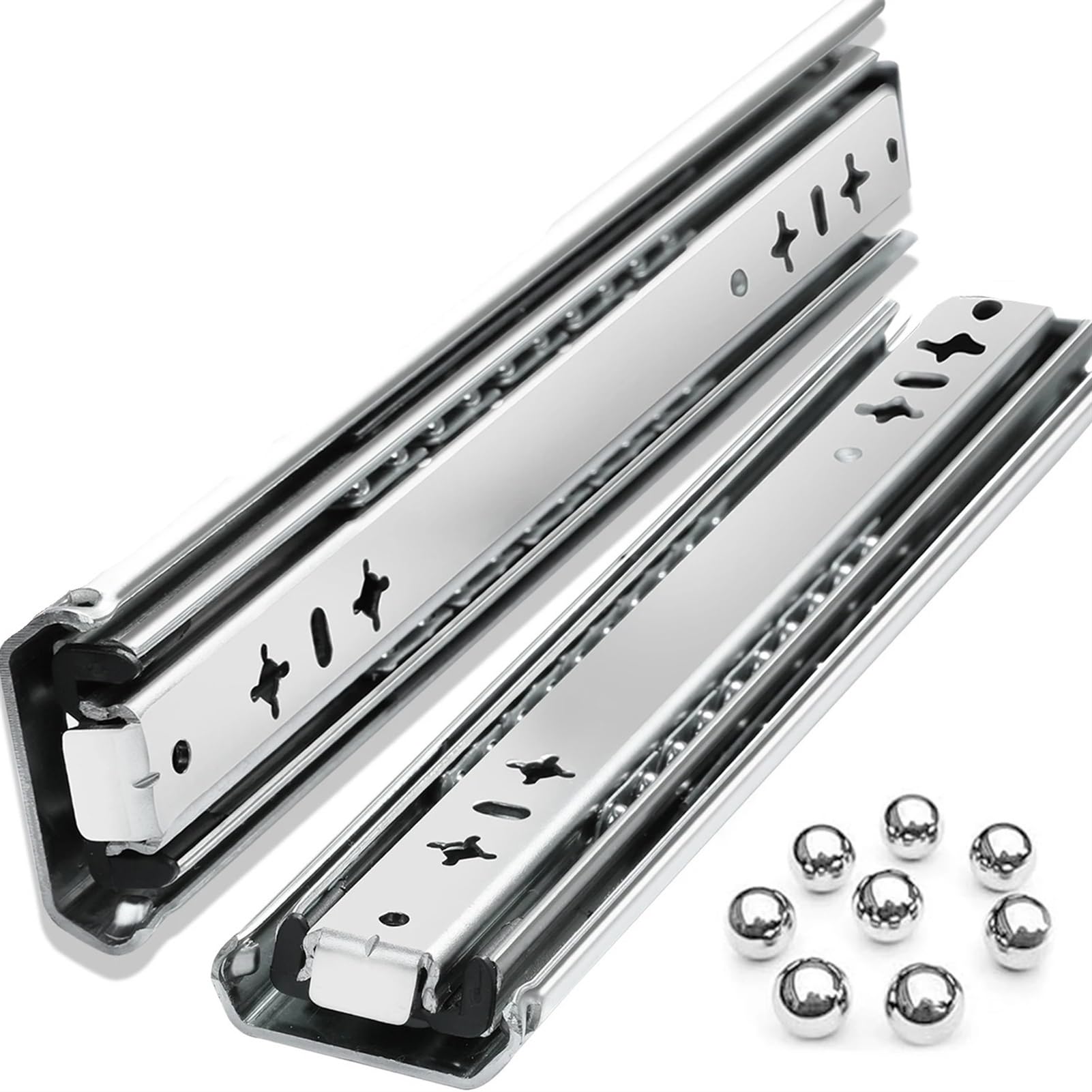 Xylrsmh No Lock Sliding Parts Slide Rail Heavy Duty Drawer Runners 250Mm 300M 350Mm 400Mm 450M 500Mm 550Mm 600Mm 700Mm 800Mm 900Mm 1000M Slides 1 Pair Furniture(,36Inch(900Mm))