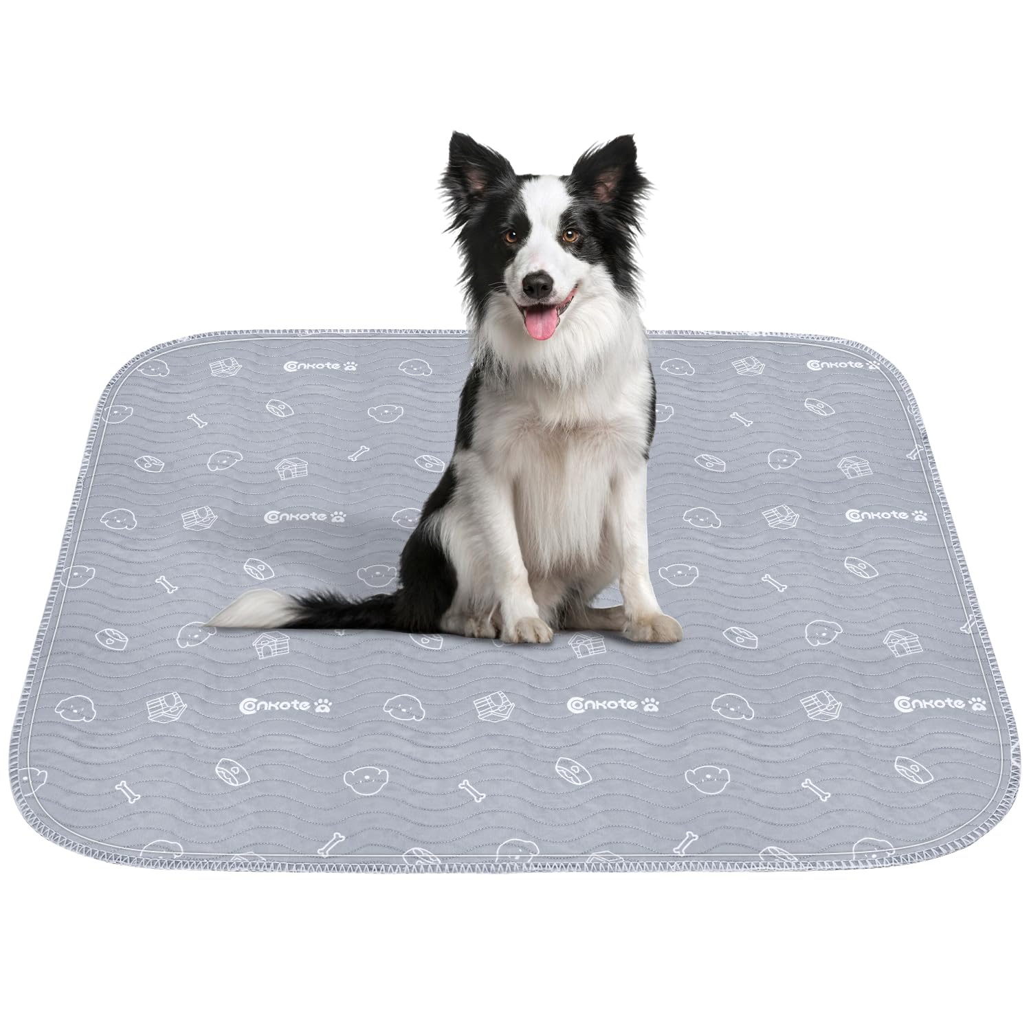 Conkote Almohadillas lavables y reutilizables para orina para perros, tapete antideslizante de 36 x 41 pulgadas para entrenamiento de cachorros, orinal, corralito, incontinencia (paquete de 2)