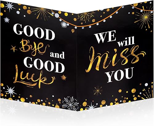Miniatura 8 de HOMANGA Tarjeta de felicitación de despedida grande, tarjeta de despedida para colega, libro de invitados de despedida, tarjeta de despedida,