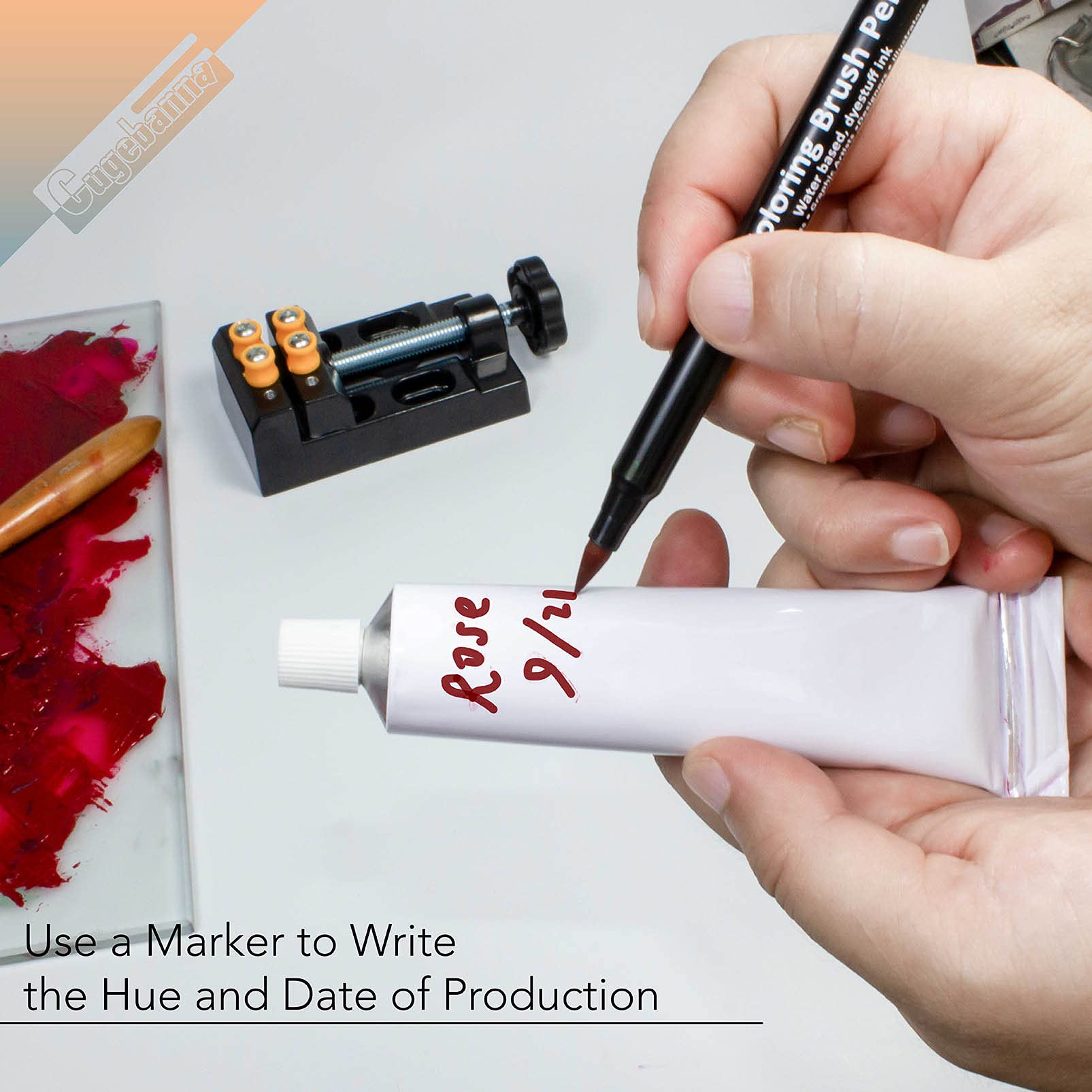 Handmade Mineral Pigment Paint Kit, Including 14 x Empty Paint Tubes