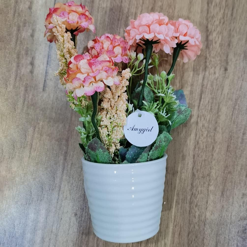 AMYGIRL Artificial Pot, Artificial Flower Arrangements in