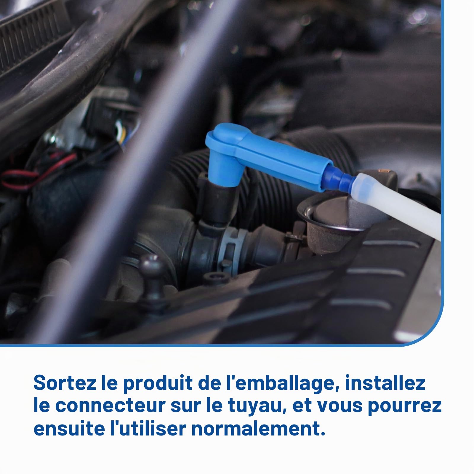 Tuyau de Purge de Frein, 1,2m Moto Purge Frein Tuyau D'Huile Liquide Extracteur avec Adaptateur Universels Réparation Freinage Système Accessoires pour Voiture Moto